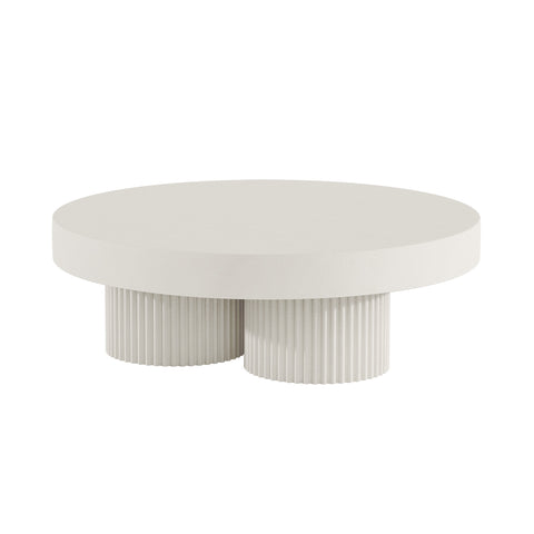 GEAR ROUND COFFEE TABLE Chalk
